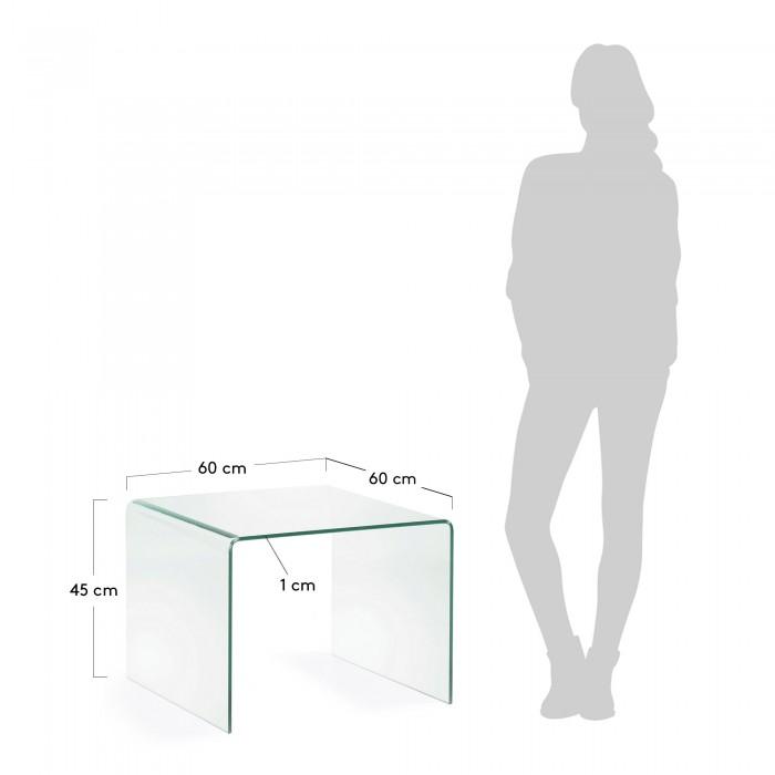 Mesa auxiliar Burano, 60x60 cm