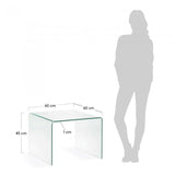 Mesa auxiliar Burano, 60x60 cm