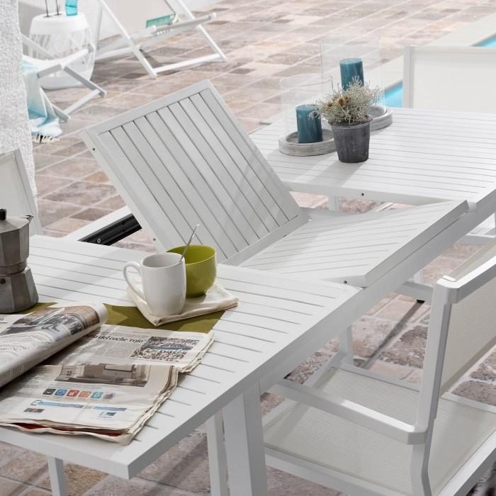 Mesa auxiliar Abass, blanco