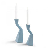 Set de 2 candeleros Tasky, azul