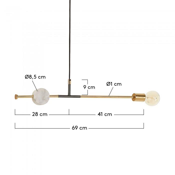 Lámpara de techo Wick, blanco