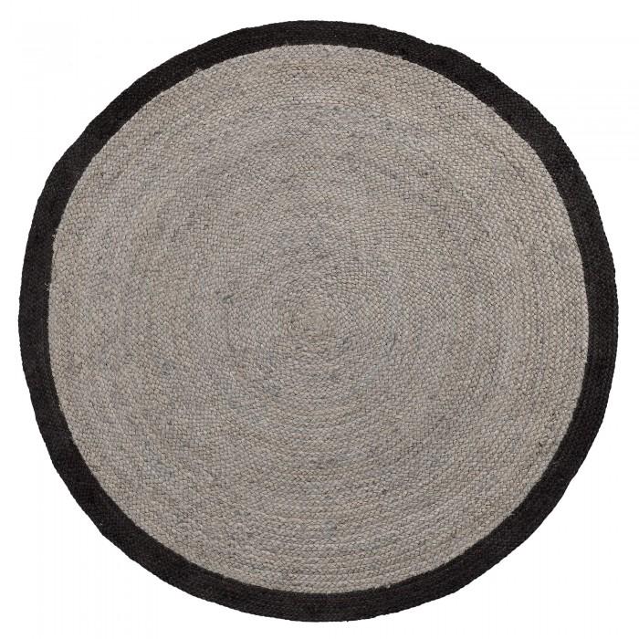 Alfombra Saht 200 cm, gris y negro