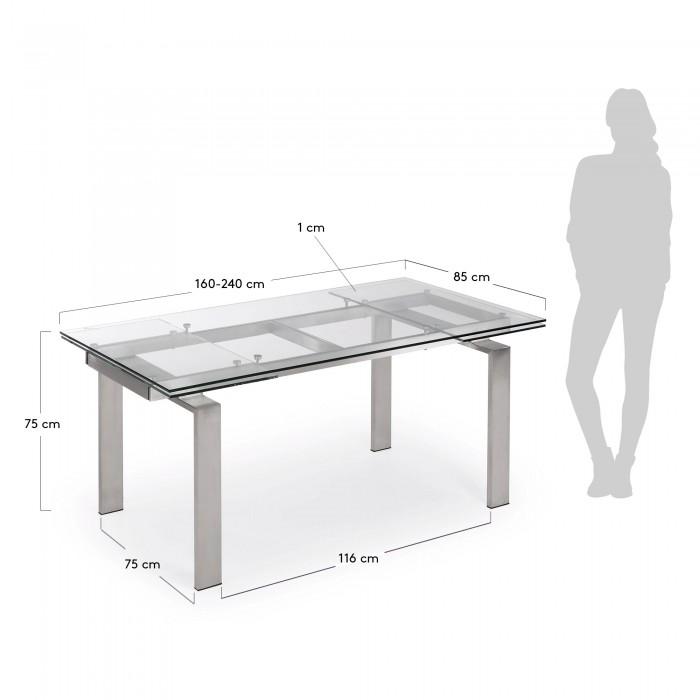 Mesa extensible Nara, 160-240 cm