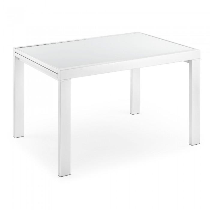 Mesa extensible Norfolk 120(240)x90 cm, blanco