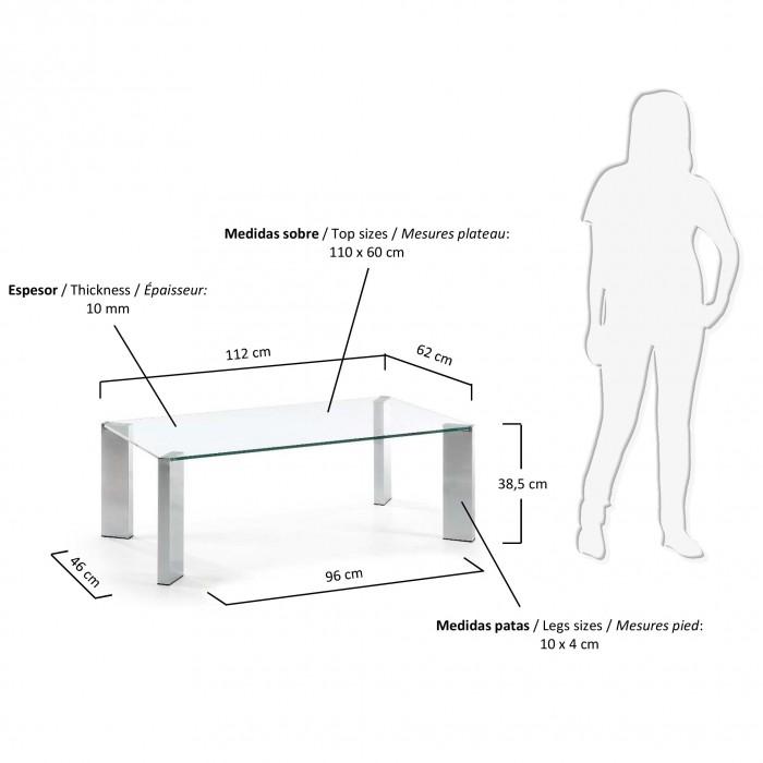 Mesa de centro Spot, transparente