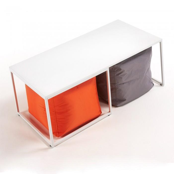 Mesa de centro Munch 110x50cm, blanco