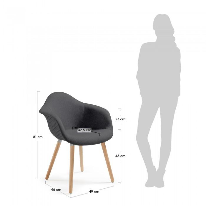 Silla con brazos Kevya