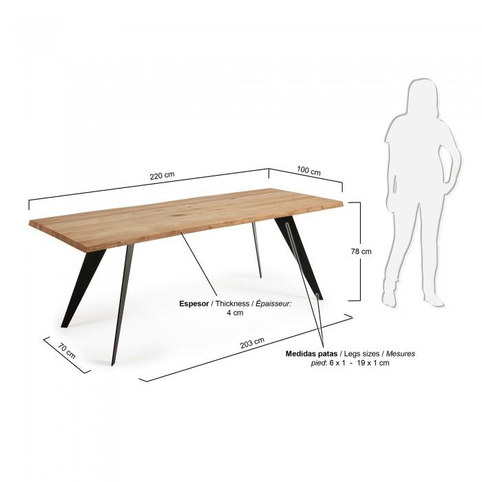 Mesa Koda 220x100 cm