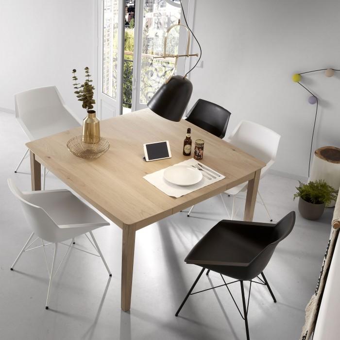 Mesa extensible Diane, 80(130)x130 cm