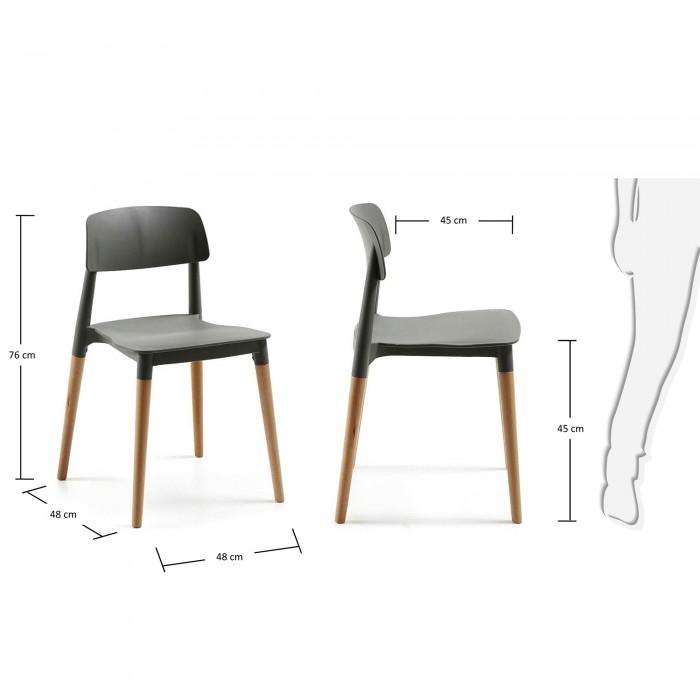 Silla Rigel, gris