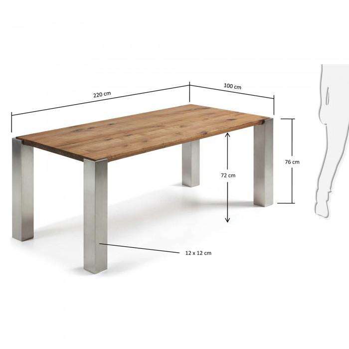 Mesa Carly, 220x100 cm