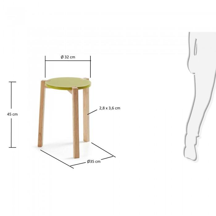 Mesa auxiliar Yorel, verde