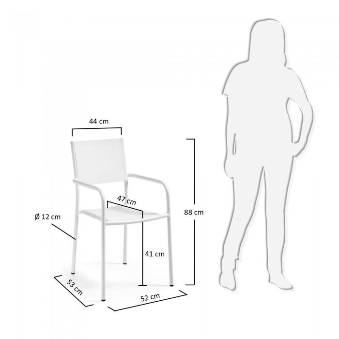 Silla Leday, blanco