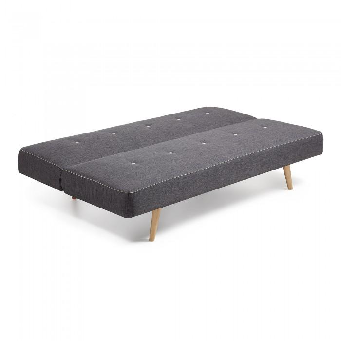 Sofá cama Leidoka, gris