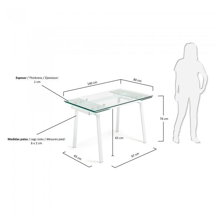 Mesa extensible Punch 140(200)x80