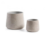 Set de 2 maceteros Low, gris