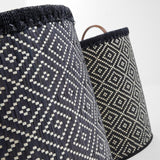 Set de 2 cestas Margo, natural y negro