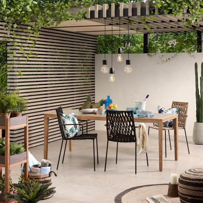 Centro de mesa grande Mist, beige