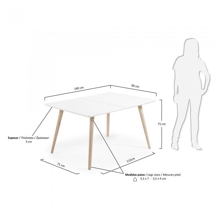 Mesa extensible Eunice