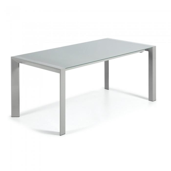 Mesa extensible Kara 160-220 cm, gris