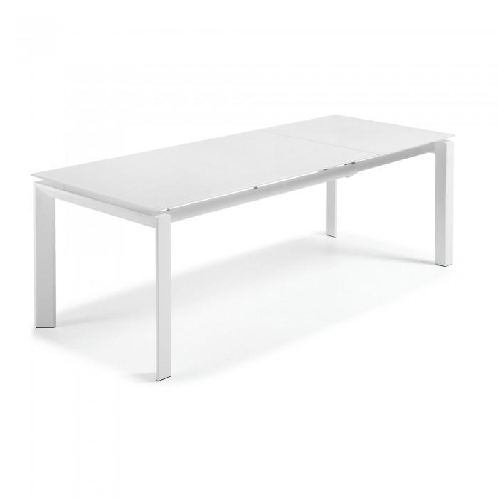 Mesa extensible Kila 160-230 cm, blanco