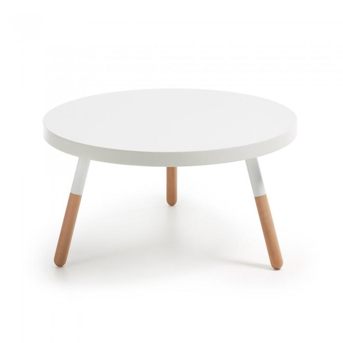 Mesa de centro Kirb 80 cm, blanco