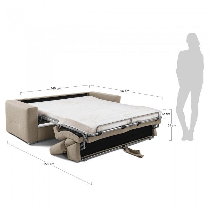Sofá cama Kant 140 viscoelástico