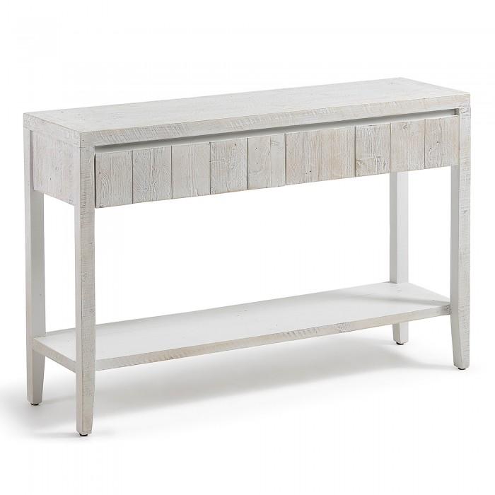 Consola Words, blanco patina
