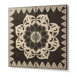 Set de 2 decoración mural Kui, flores 120x120 cm