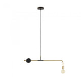 Lámpara de techo Wick 80cm, negro