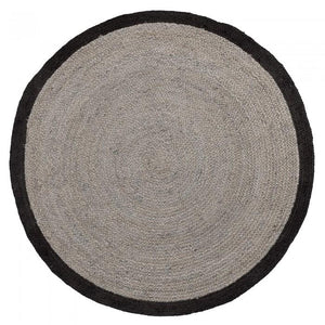 Alfombra Saht 200 cm, gris y negro