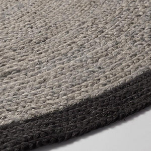 Alfombra Saht 200 cm, gris y negro
