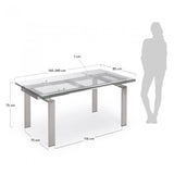 Mesa extensible Nara, 160-240 cm
