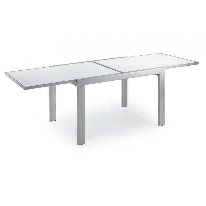 Mesa extensible Norfolk 120(240)x90 cm, blanco