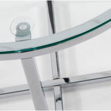 Mesa de centro Divid 50 cm, cristal transparente
