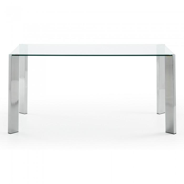 Mesa Spot, plata y cristal