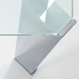 Mesa Spot, plata y cristal