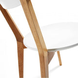 Silla Areia, natural y blanco