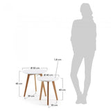Set de 2 mesas auxiliares Kirb