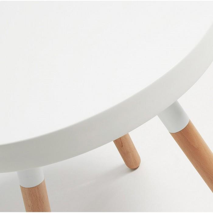 Mesa de centro Kirb 48 cm, blanco
