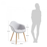 Silla con brazos Kevya
