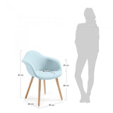 Silla con brazos Kevya