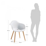 Silla con brazos Kevya