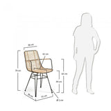 Silla con Brazos Tishana, negro