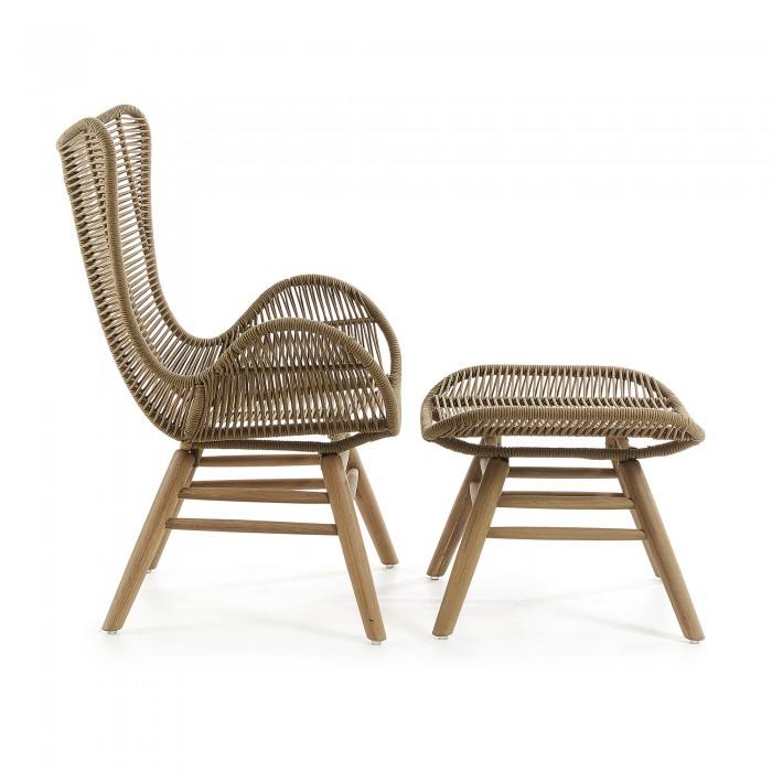 Sillón Zabel con reposapiés