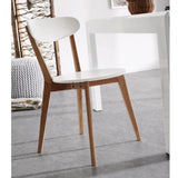 Silla Areia, natural y blanco