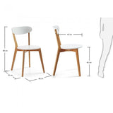 Silla Areia, natural y blanco