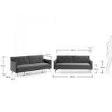 Sofá cama Rolf, gris