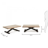 Mesa de centro Tiva, 120x70 cm