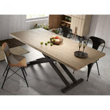 Mesa Tiva patas cruzadas, 90x160 cm